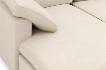 Visby 4-sits L-formad Djup Vändbar Soffa med Divan i Tyg - Beige - Möbler - Soffa - Divansoffa & schäslongsoffa - 4 sits soffa med divan