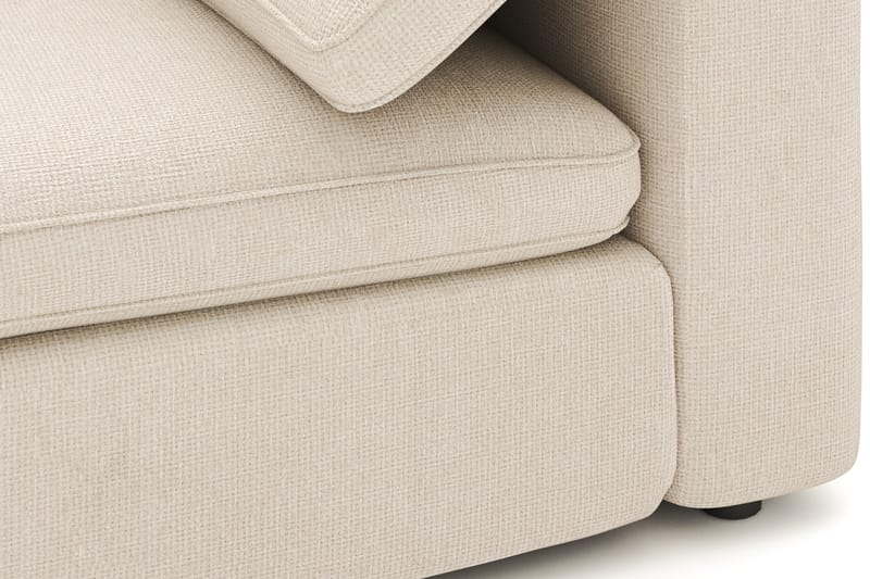 Visby 4-sits L-formad Djup Vändbar Soffa med Divan i Tyg - Beige - Möbler - Soffa - Divansoffa & schäslongsoffa - 4 sits soffa med divan