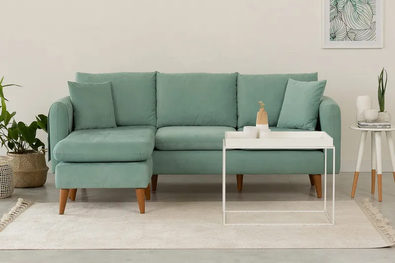 Wardenburg Divansoffa Vänster - Grön - Möbler - Soffa - Divansoffa & schäslongsoffa