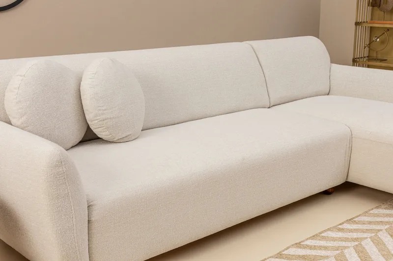 Whitecliffs Divansoffa 3-sits - Vit - Möbler - Soffa - Divansoffa & schäslongsoffa - 3 sits soffa med divan