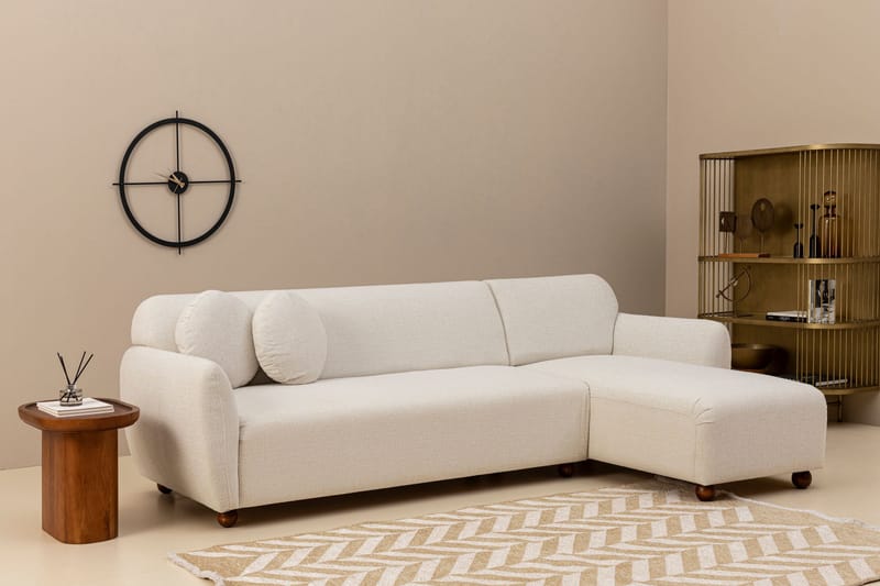 Whitecliffs Divansoffa 3-sits - Vit - Möbler - Soffa - Divansoffa & schäslongsoffa - 3 sits soffa med divan