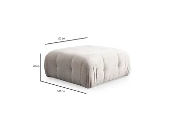 Yvara Soffa med Divan 2-sits - Beige - Möbler - Soffa - Divansoffa & schäslongsoffa - 2 sits soffa med divan