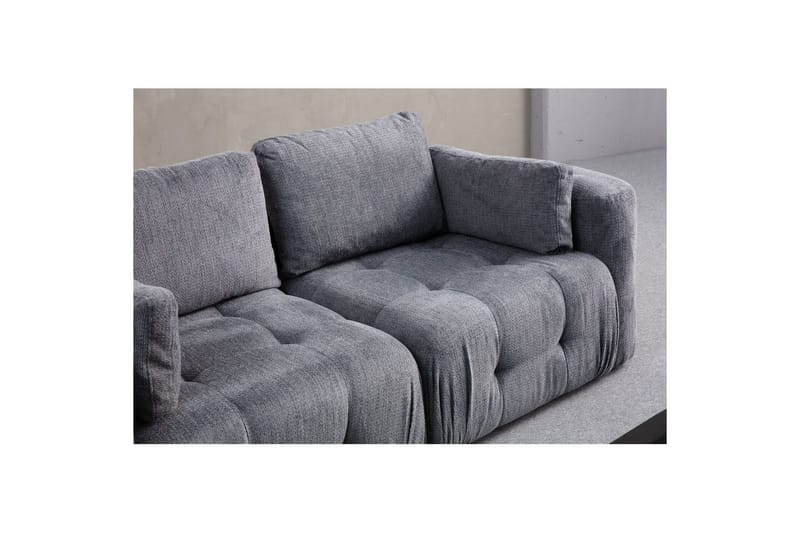 Yvara Soffa med Divan 2-sits - Grå - Möbler - Soffa - Modulsoffa - Komplett modulsoffa