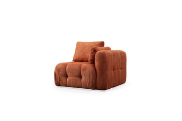 Yvara Soffa med Divan 2-sits - Orange - Möbler - Soffa - Divansoffa & schäslongsoffa - 2 sits soffa med divan