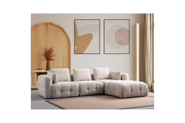 Yvara Soffa med Divan 4-sits - Beige - Möbler - Soffa - Modulsoffa - Komplett modulsoffa