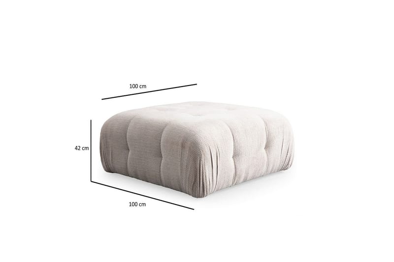 Yvara Soffa med Divan 4-sits - Beige - Möbler - Soffa - Divansoffa & schäslongsoffa - 4 sits soffa med divan
