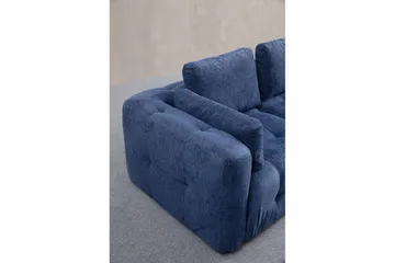 Yvara Soffa med Divan 4-sits - Blå - Möbler - Soffa - Modulsoffa - Komplett modulsoffa