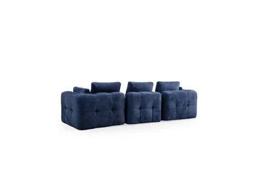 Yvara Soffa med Divan 4-sits - Blå - Möbler - Soffa - Modulsoffa - Komplett modulsoffa