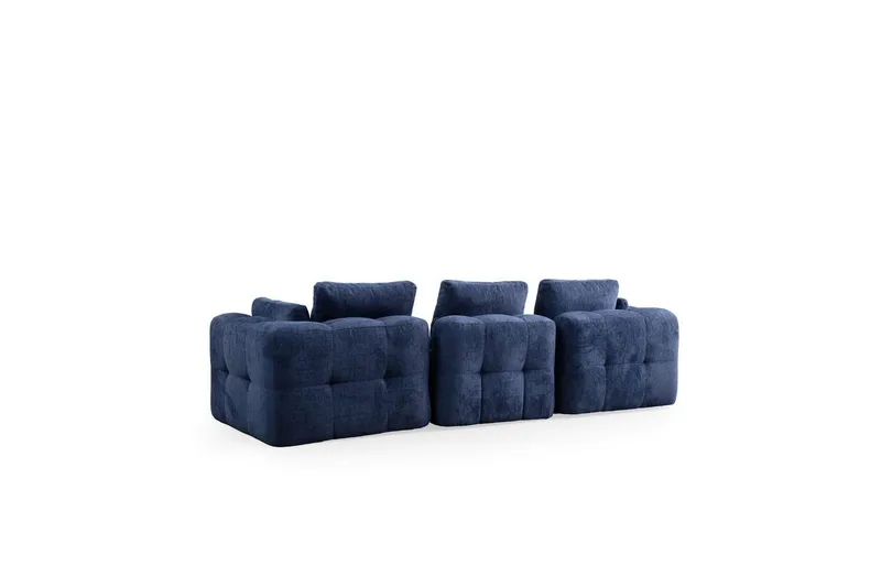 Yvara Soffa med Divan 4-sits - Blå - Möbler - Soffa - Modulsoffa - Komplett modulsoffa