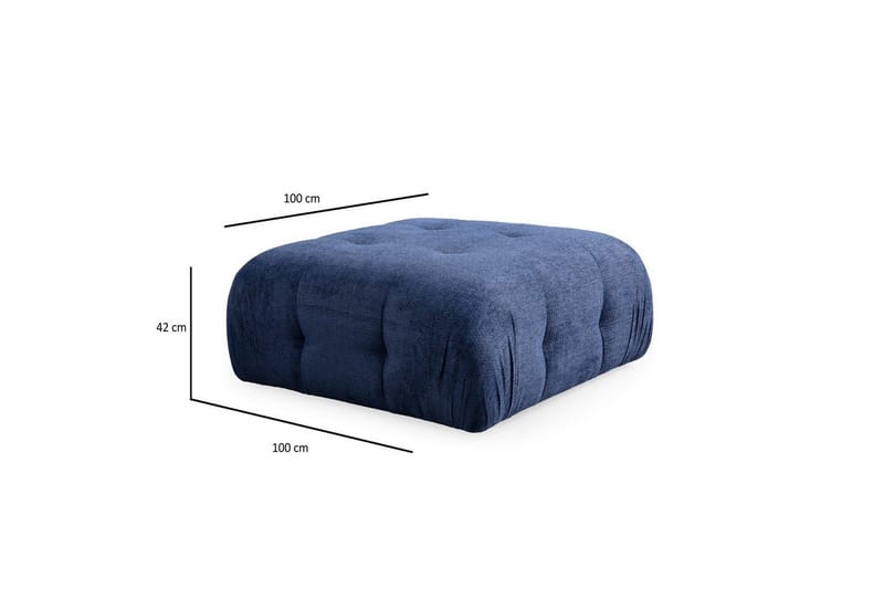 Yvara Soffa med Divan 4-sits - Blå - Möbler - Soffa - Modulsoffa - Komplett modulsoffa