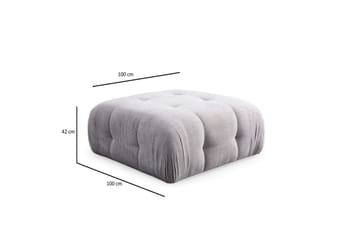 Yvara Soffa med Divan 4-sits - Ljusgrå - Möbler - Soffa - Divansoffa & schäslongsoffa - 4 sits soffa med divan