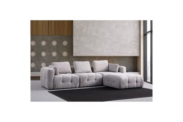 Yvara Soffa med Divan 4-sits - Ljusgrå - Möbler - Soffa - Divansoffa & schäslongsoffa - 4 sits soffa med divan
