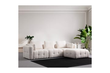 Yvara Soffa med Divan 4-sits - Vit - Möbler - Soffa - Modulsoffa - Komplett modulsoffa