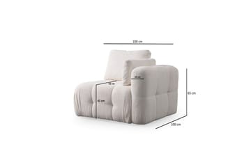 Yvara Soffa med Divan 4-sits - Vit - Möbler - Soffa - Modulsoffa - Komplett modulsoffa