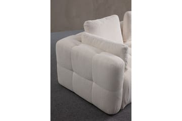 Yvara Soffa med Divan 4-sits - Vit - Möbler - Soffa - Divansoffa & schäslongsoffa - 4 sits soffa med divan