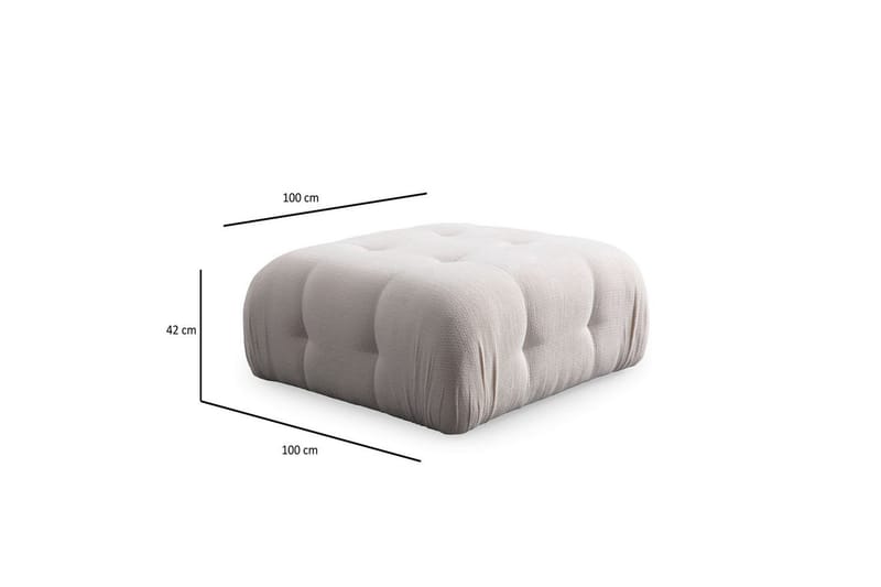 Yvara Soffa med Divan 4-sits - Vit - Möbler - Soffa - Divansoffa & schäslongsoffa - 4 sits soffa med divan