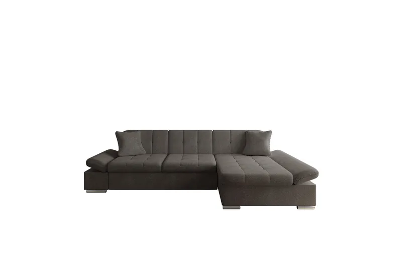 Djerra Soffa med Divan 3-sits, Brun