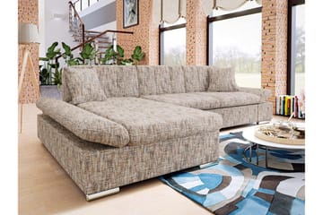 Djerra Soffa med Divan 3-sits - Flerfärgad/Beige - Möbler - Soffa - Divansoffa & schäslongsoffa - 3 sits soffa med divan
