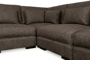 Dubai Hörnsoffa Extra Djup i Chenille - Mörkbrun - Möbler - Soffa - Hörnsoffa