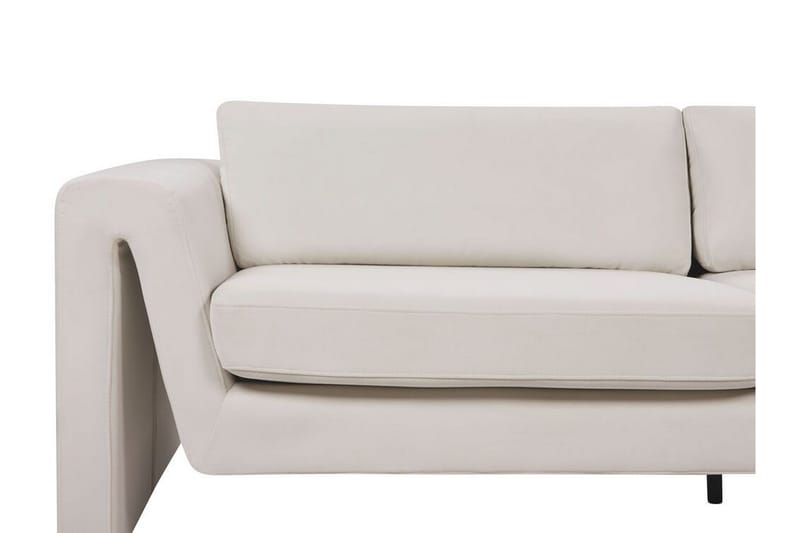 Durran Soffa 3-sits - Beige/Svart - Möbler - Soffa - Sammetssoffa