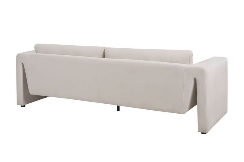 Durran Soffa 3-sits - Beige/Svart - Möbler - Soffa - Sammetssoffa