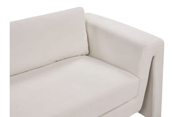 Durran Soffa 3-sits - Beige/Svart - Möbler - Soffa - Sammetssoffa