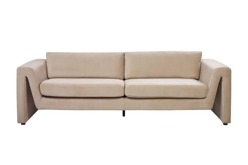 Durran Soffa 3-sits, Beige/Svart