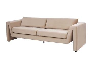 Durran Soffa 3-sits - Beige/Svart - Möbler - Soffa - Sammetssoffa