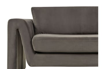 Durran Soffa 3-sits - Grå/Svart - Möbler - Soffa - Sammetssoffa