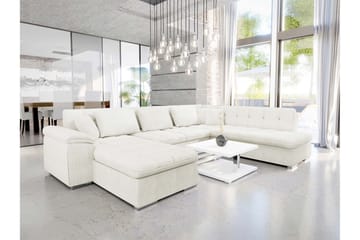 Dynir Soffa med Divan och Schäslong 4-sits - Vit - Möbler - Soffa - Divansoffa & schäslongsoffa - 4 sits soffa med divan