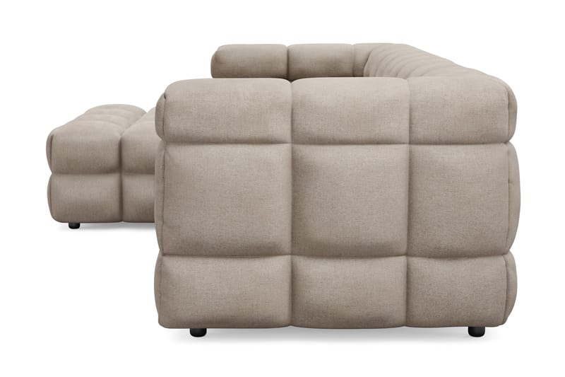Elise 3-sits Bubblig Soffa med Divan Vänster - Beige - Möbler - Soffa - Divansoffa & schäslongsoffa - 4 sits soffa med divan