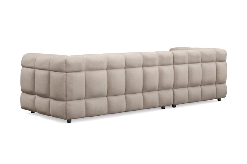 Elise 3-sits Bubblig Soffa med Divan Vänster - Beige - Möbler - Soffa - Divansoffa & schäslongsoffa - 4 sits soffa med divan