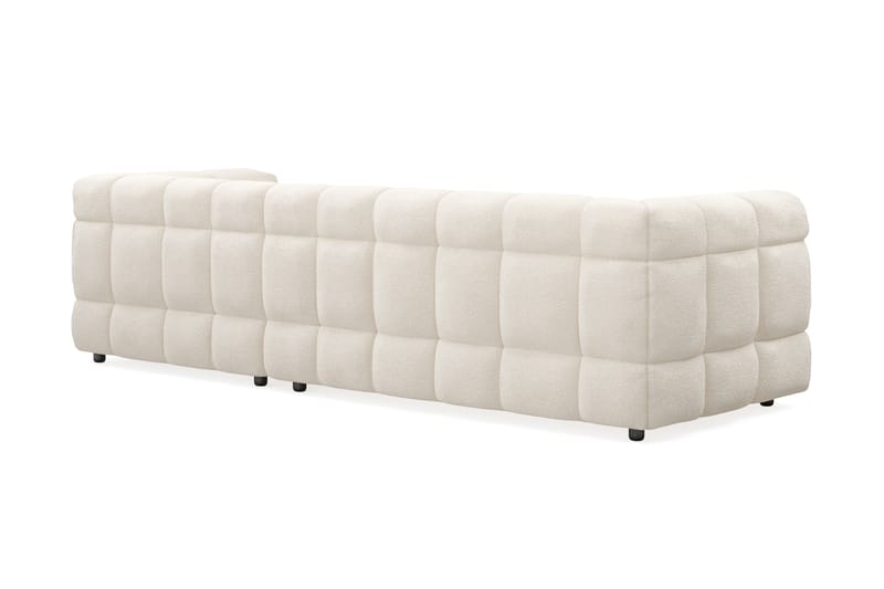 Elise 4-sits Bubblig Soffa med Divan Höger - Beige Teddy - Möbler - Soffa - Divansoffa & schäslongsoffa - 4 sits soffa med divan