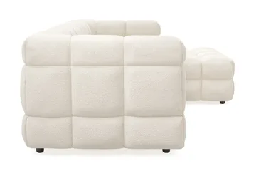 Elise 4-sits Bubblig Soffa med Divan Höger - Beige - Möbler - Soffa - Divansoffa & schäslongsoffa - 4 sits soffa med divan