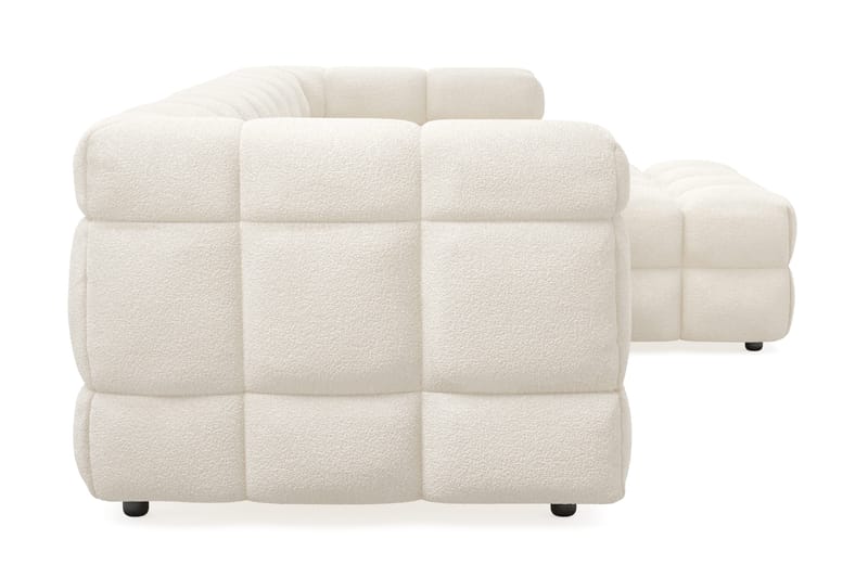 Elise 4-sits Bubblig Soffa med Divan Höger - Beige - Möbler - Soffa - Divansoffa & schäslongsoffa - 4 sits soffa med divan