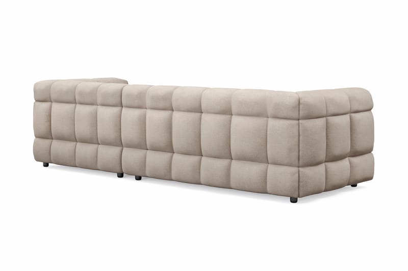 Elise 4-sits Bubblig Soffa med Divan Höger - Beige - Möbler - Soffa - Divansoffa & schäslongsoffa - 4 sits soffa med divan