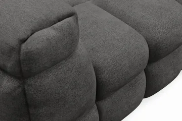 Elise 4-sits Bubblig Soffa med Divan Höger - Mörkgrå - Möbler - Soffa - Divansoffa & schäslongsoffa - 4 sits soffa med divan