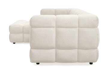 Elise 4-sits Bubblig Soffa med Divan Vänster - Beige - Möbler - Soffa - Divansoffa & schäslongsoffa - 4 sits soffa med divan