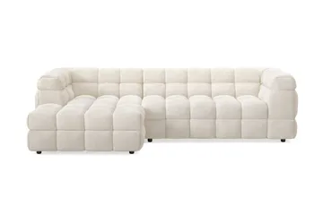 Elise 4-sits Bubblig Soffa med Divan Vänster - Beige - Möbler - Soffa - Divansoffa & schäslongsoffa - 4 sits soffa med divan