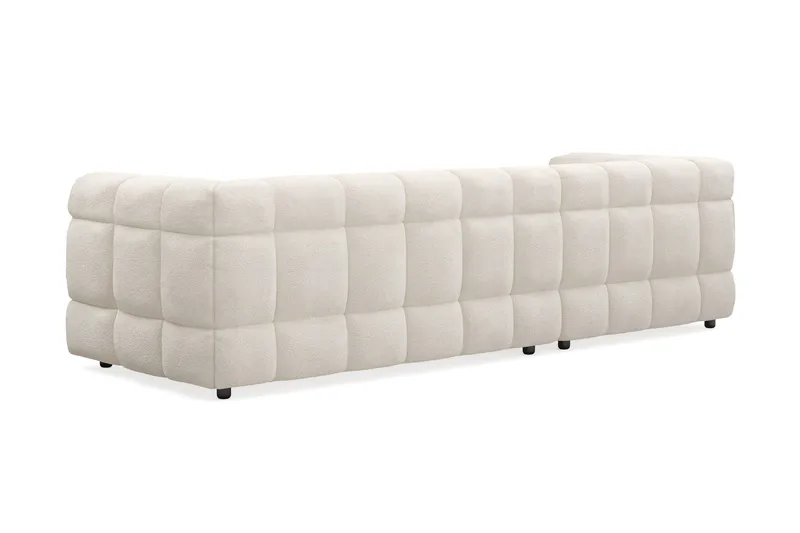 Elise 4-sits Bubblig Soffa med Divan Vänster - Beige - Möbler - Soffa - Divansoffa & schäslongsoffa - 4 sits soffa med divan