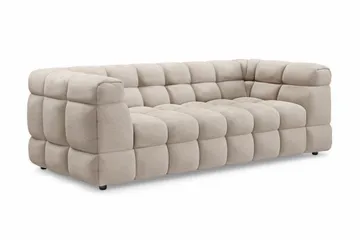 Elise Bubblig Soffgrupp 3-sits Soffa + Fåtölj - Beige - Möbler - Soffa - Soffgrupp