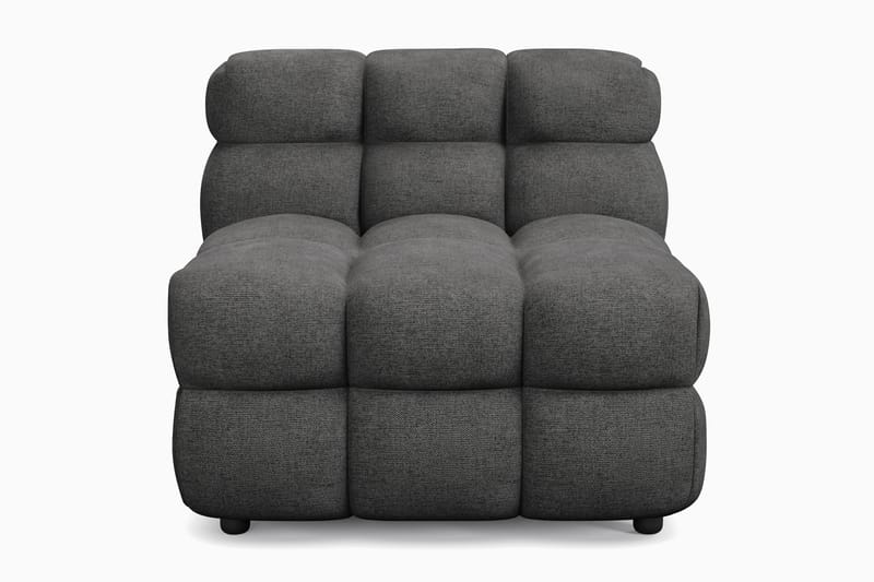 Elise Bubblig Soffgrupp 3-sits Soffa + Fåtölj - Mörkgrå - Möbler - Soffa - Soffgrupp
