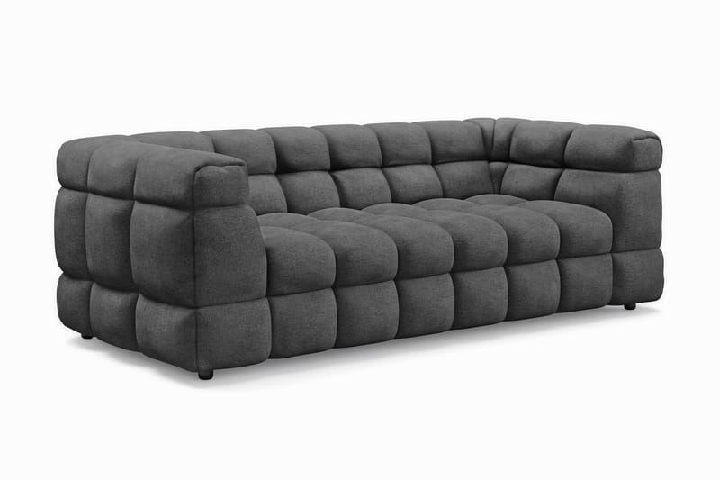 Elise Bubblig Soffgrupp 3-sits Soffa + Fåtölj - Mörkgrå - Möbler - Soffa - Soffgrupp