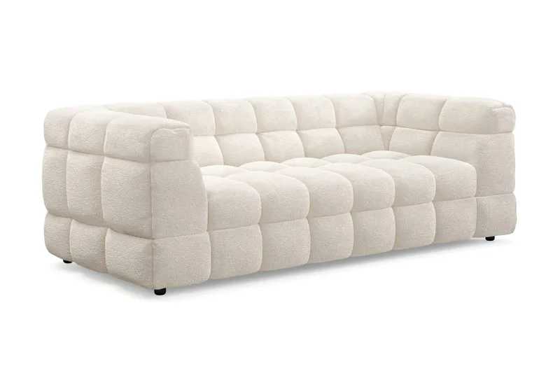 Elise Bubblig Soffgrupp 3-sits Soffa + Fåtölj - Vit - Möbler - Soffa - Soffgrupp