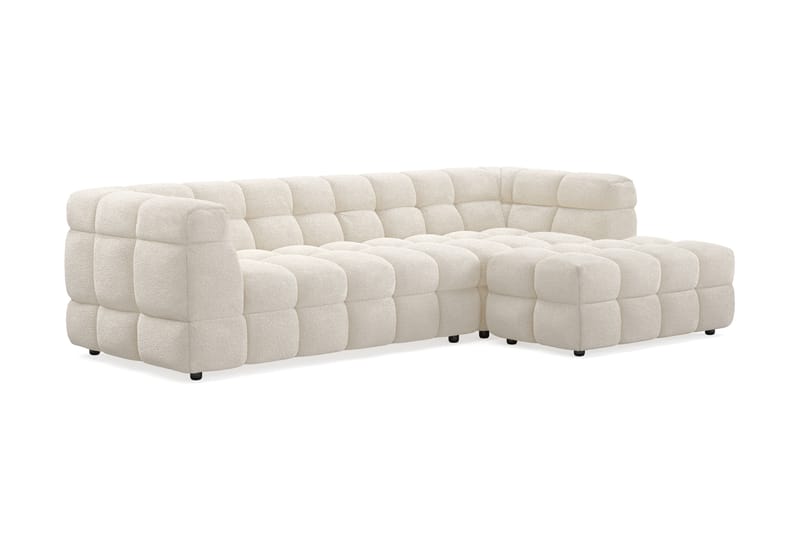 Elise Bubblig Soffgrupp 4-sits Divansoffa Vänster + Fåtölj - Beige - Möbler - Soffa - Soffgrupp