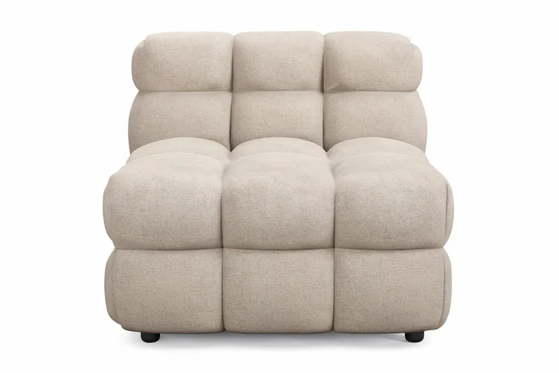Elise Bubblig Soffgrupp 4-sits Soffa + Fåtölj - Beige - Möbler - Soffa - Soffgrupp