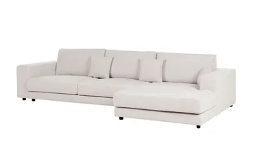 Ersi Hörnsoffa 4-sits - Vit/Svart - Möbler - Soffa - Hörnsoffa - Hörnsoffa med divan