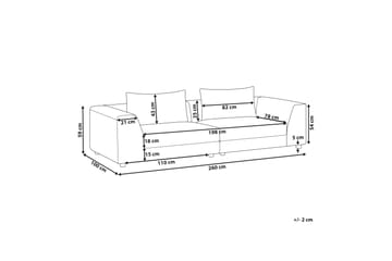 Fabius Soffa 3-sits - Beige - Möbler - Soffa - 3 sits soffa