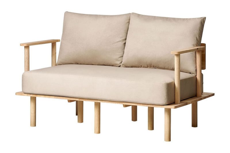 Fadey Soffa 2-sits - Beige/Ljust trä - Möbler - Soffa - 2 sits soffa