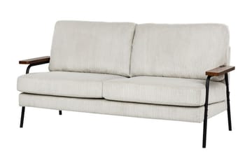 Faris Soffa 3-sits - Grå/Mörkt trä/Svart - Möbler - Soffa - 3 sits soffa